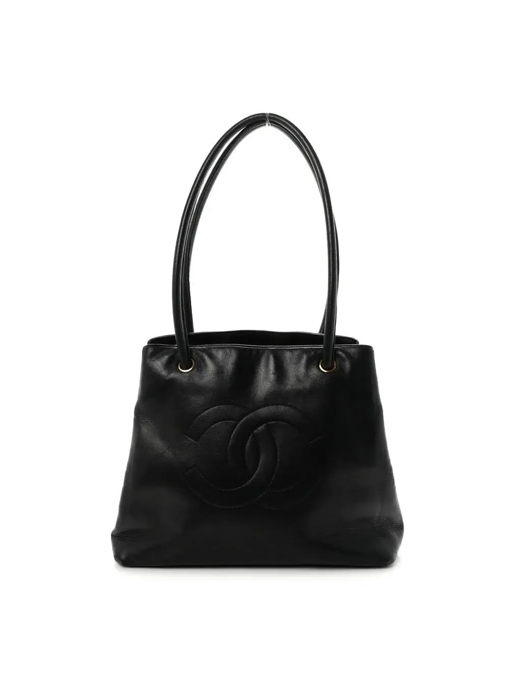 Chanel Lambskin Cc Shoulder Bag Black #321943C11B